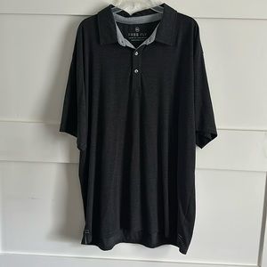 Free Fly Men’s Bamboo Polo Shirt Charcoal Heather Gray Size 3XL